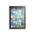 Shapes Blue - Wall Cabinet - Lydia Greaves - Antracite - Clear glass
