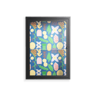 Shapes Blue - Wall Cabinet - Lydia Greaves - Antracite - Clear glass
