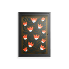 Blooming Folk Garden - Wall Cabinet - Sandra Hutter - Antracite - Overlay Glass