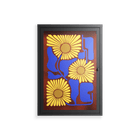Sunflowers - Wall Cabinet - Sandra Hutter - Antracite - Overlay Glass