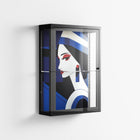 Beyond The Veil Of Consciousness - Wall Cabinet - Mathilda Kienast - Antracite - Clear glass