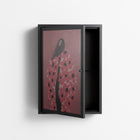 Covered in Flowers - Wall Cabinet - Raissa Oltmanns - Antracite - Overlay Glass