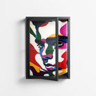 Fragments Of A Painted Souls - Wall Cabinet - Mathilda Kienast - Antracite - Clear glass