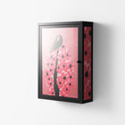Covered in Flowers - Wall Cabinet - Raissa Oltmanns - Antracite - Overlay Glass