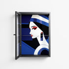 Beyond The Veil Of Consciousness - Wall Cabinet - Mathilda Kienast - Antracite - Clear glass