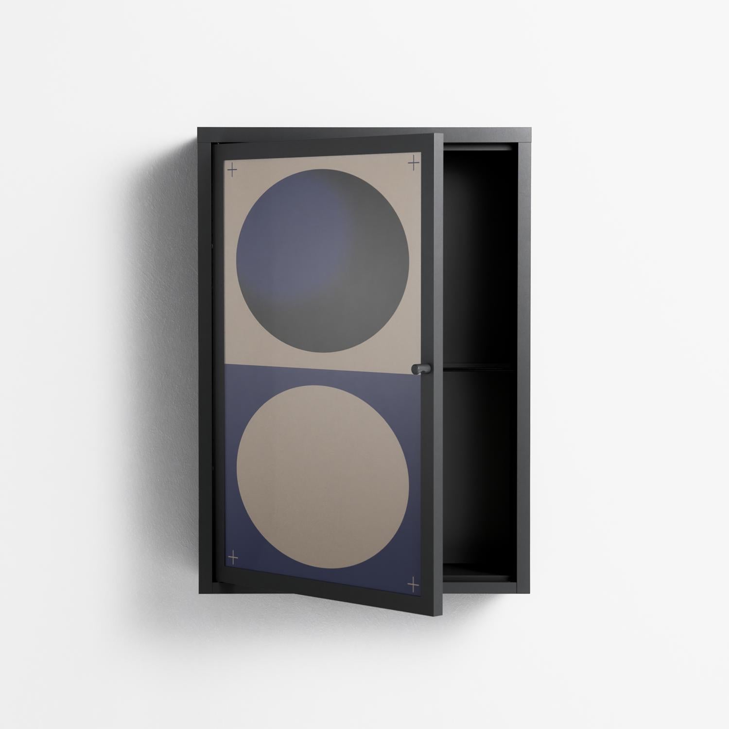 Entrance - Wall Cabinet - Oluwaseyi Samuel Adebayo - Antracite - Overlay Glass