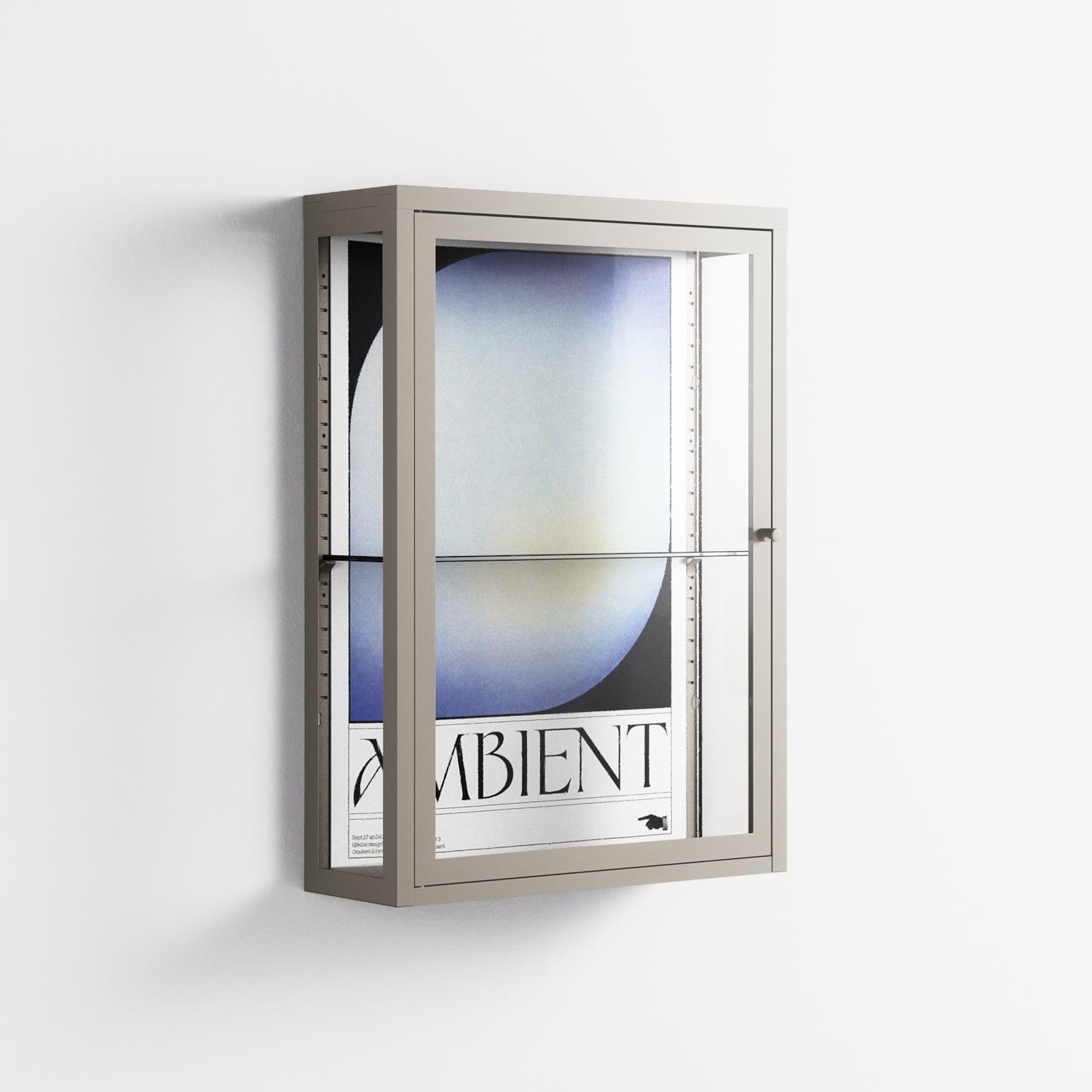 Ambient - Wall Cabinet - Alexander Khabbazi - Pebble - Clear glass