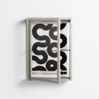 Black Waves - Wall Cabinet - Alexander Khabbazi - Pebble - Clear glass