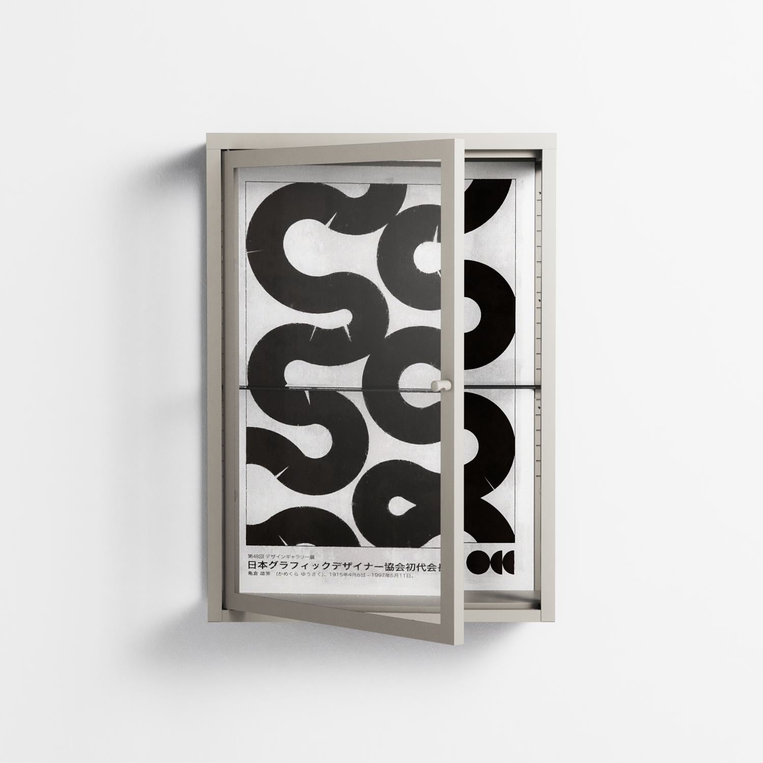Black Waves - Wall Cabinet - Alexander Khabbazi - Pebble - Clear glass