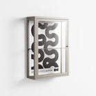Black Waves - Wall Cabinet - Alexander Khabbazi - Pebble - Clear glass