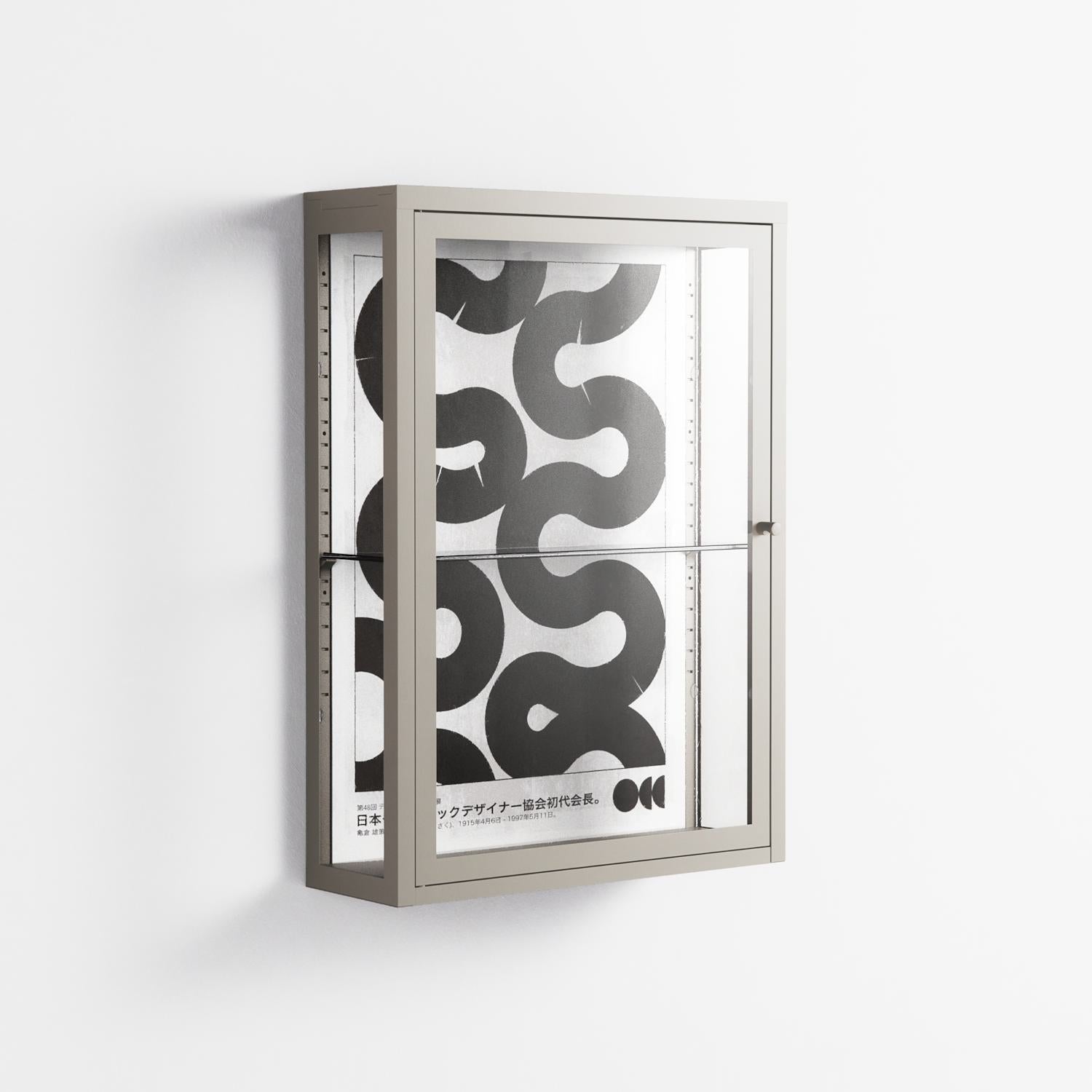 Black Waves - Wall Cabinet - Alexander Khabbazi - Pebble - Clear glass