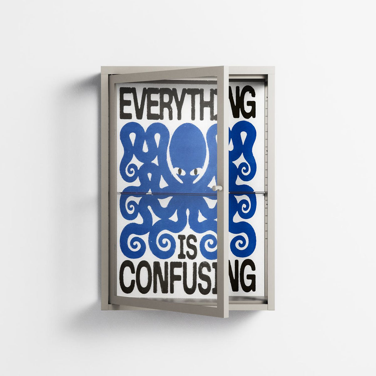 Everything is Confusing - Wall Cabinet - Alexander Khabbazi - Pebble - Clear glass