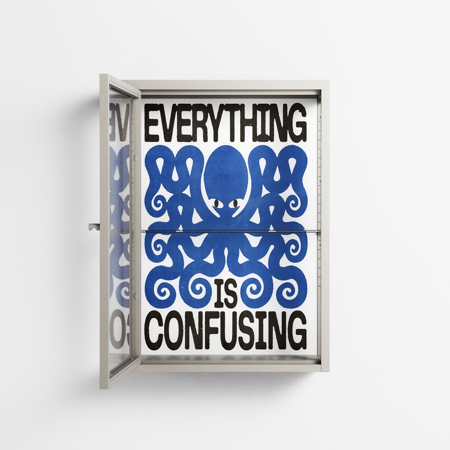 Everything is Confusing - Wall Cabinet - Alexander Khabbazi - Pebble - Clear glass