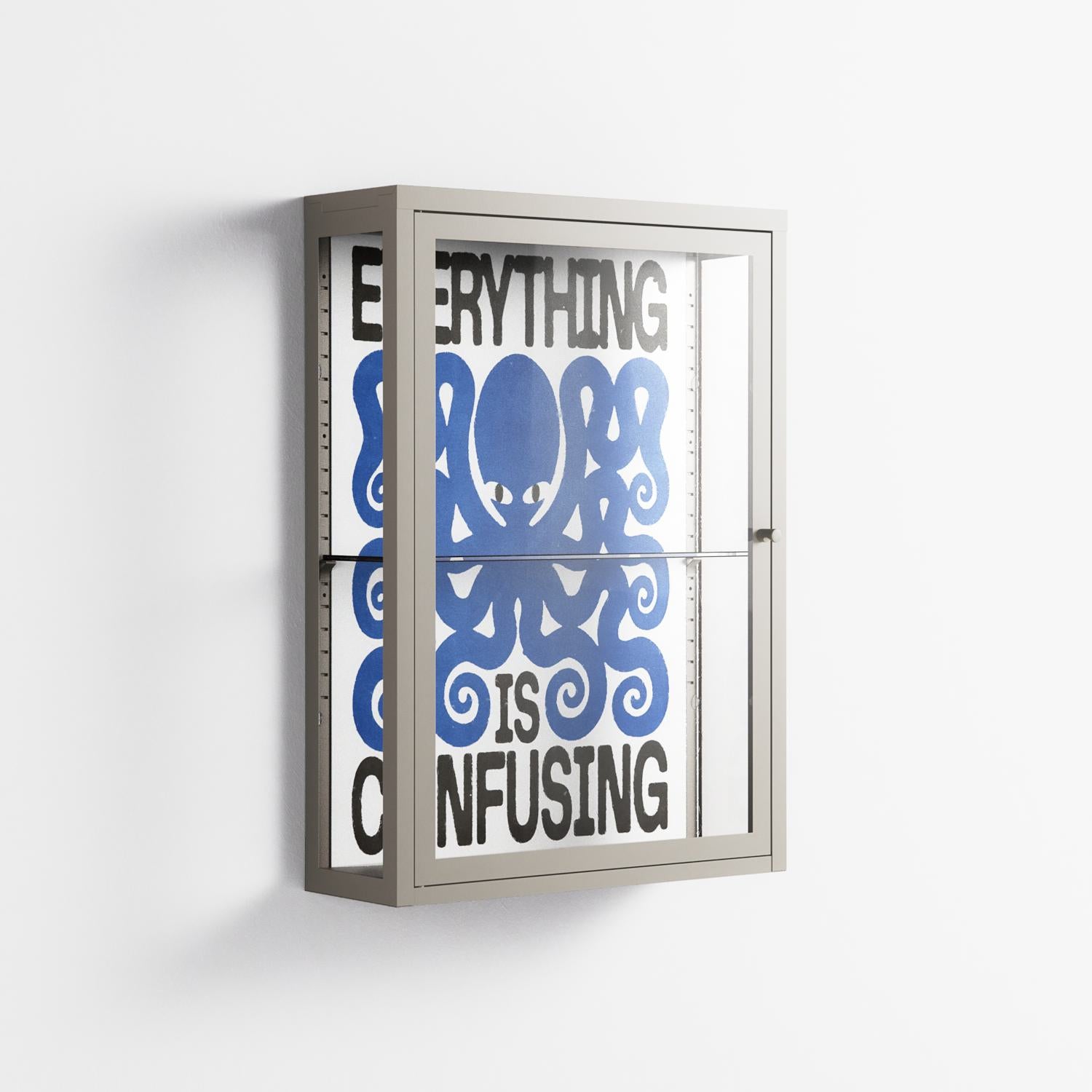 Everything is Confusing - Wall Cabinet - Alexander Khabbazi - Pebble - Clear glass