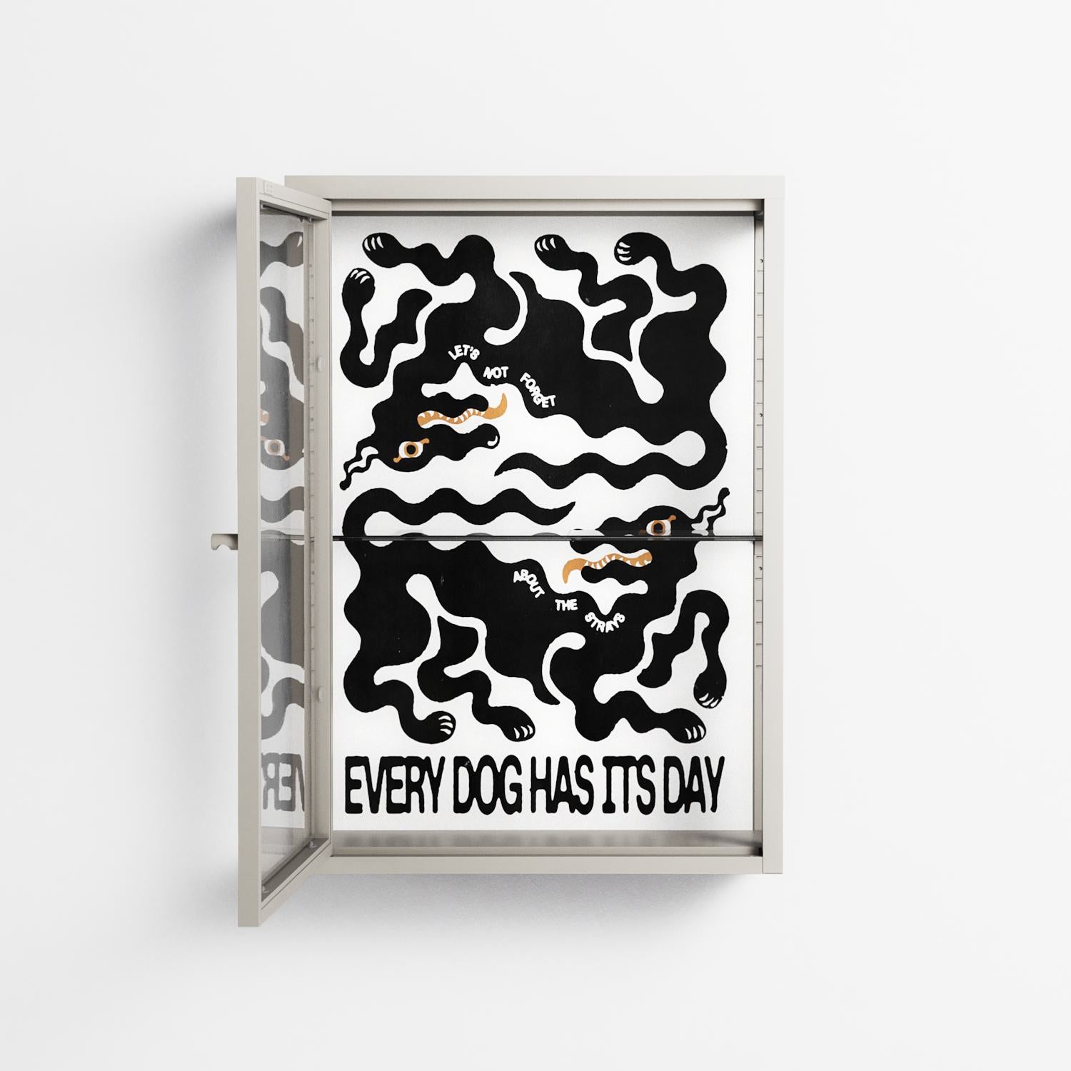 Every Dog - Wall Cabinet - Alexander Khabbazi - Pebble - Clear glass