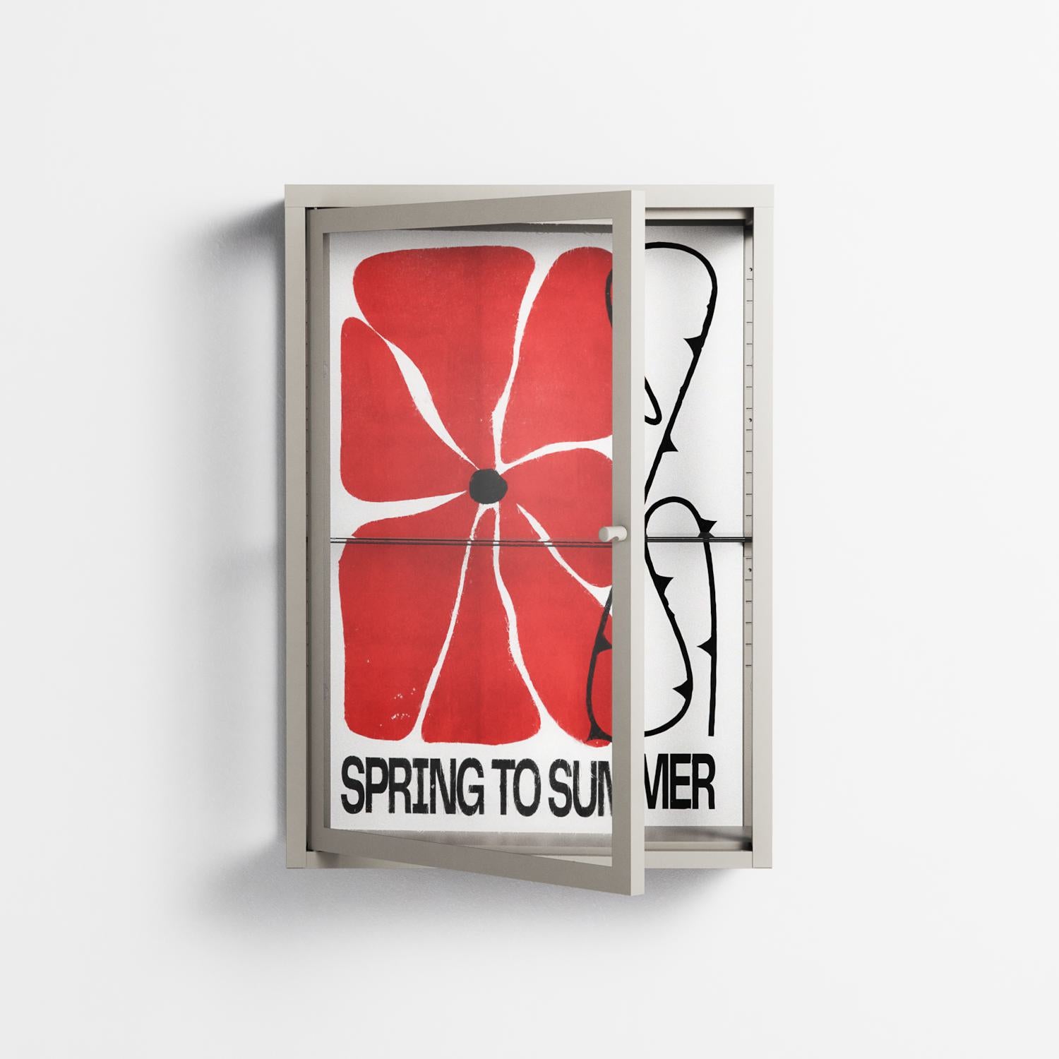 Spring to Summer - Wall Cabinet - Alexander Khabbazi - Pebble - Clear glass