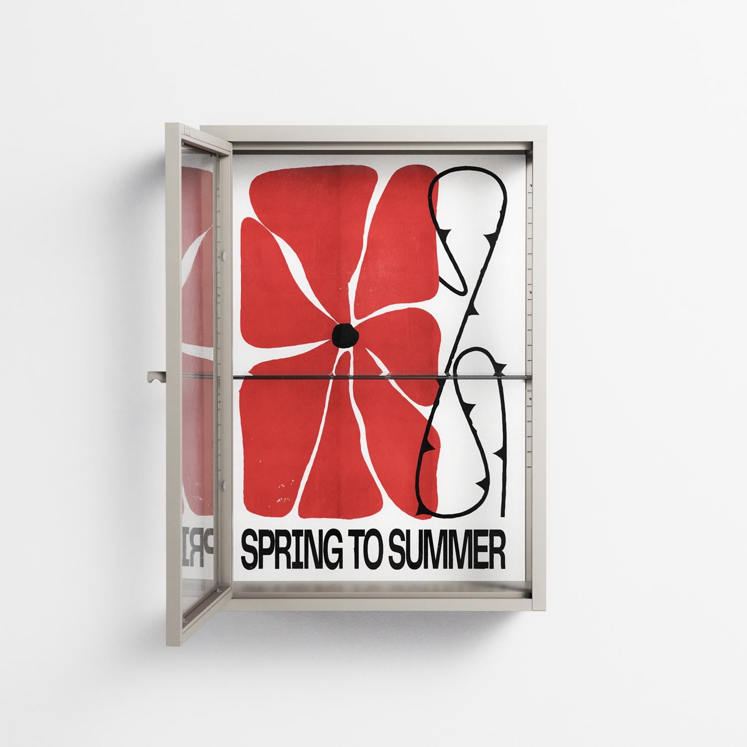 Spring to Summer - Wall Cabinet - Alexander Khabbazi - Pebble - Clear glass