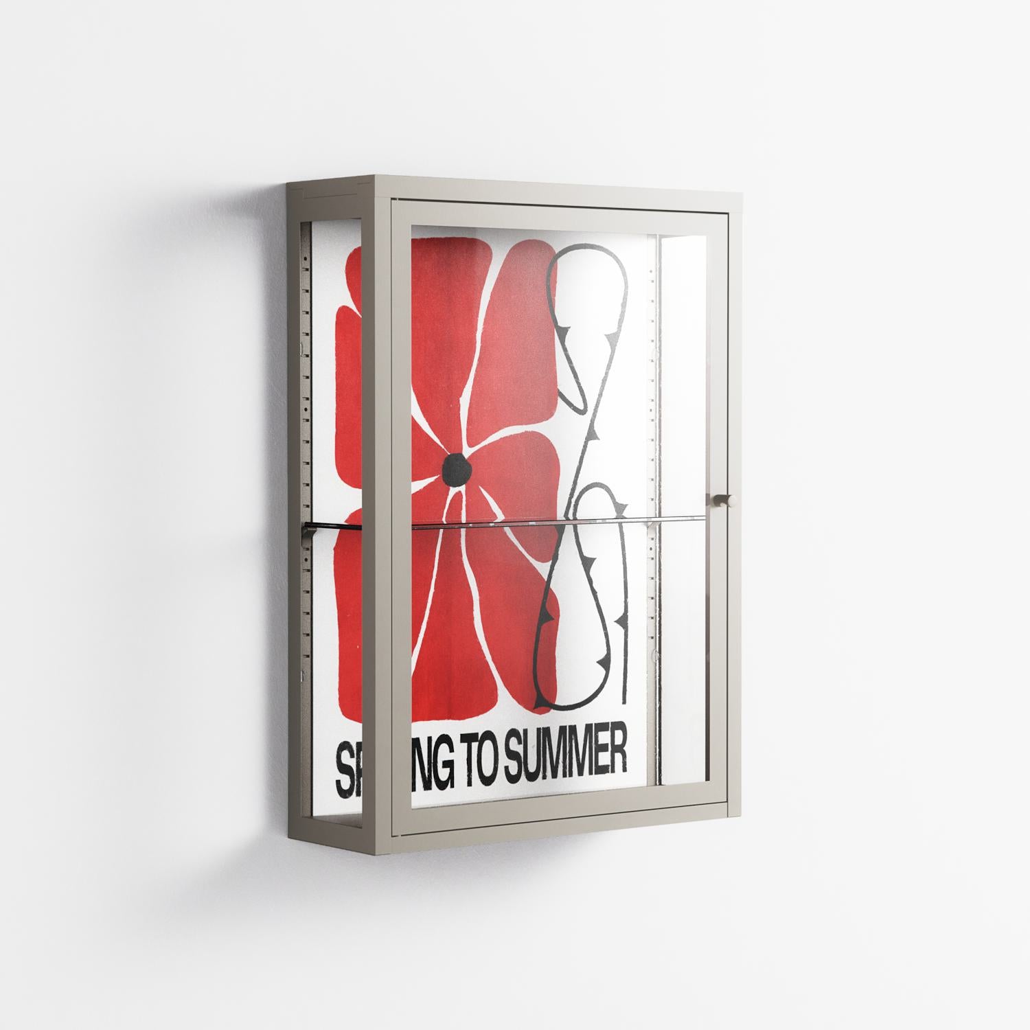 Spring to Summer - Wall Cabinet - Alexander Khabbazi - Pebble - Clear glass