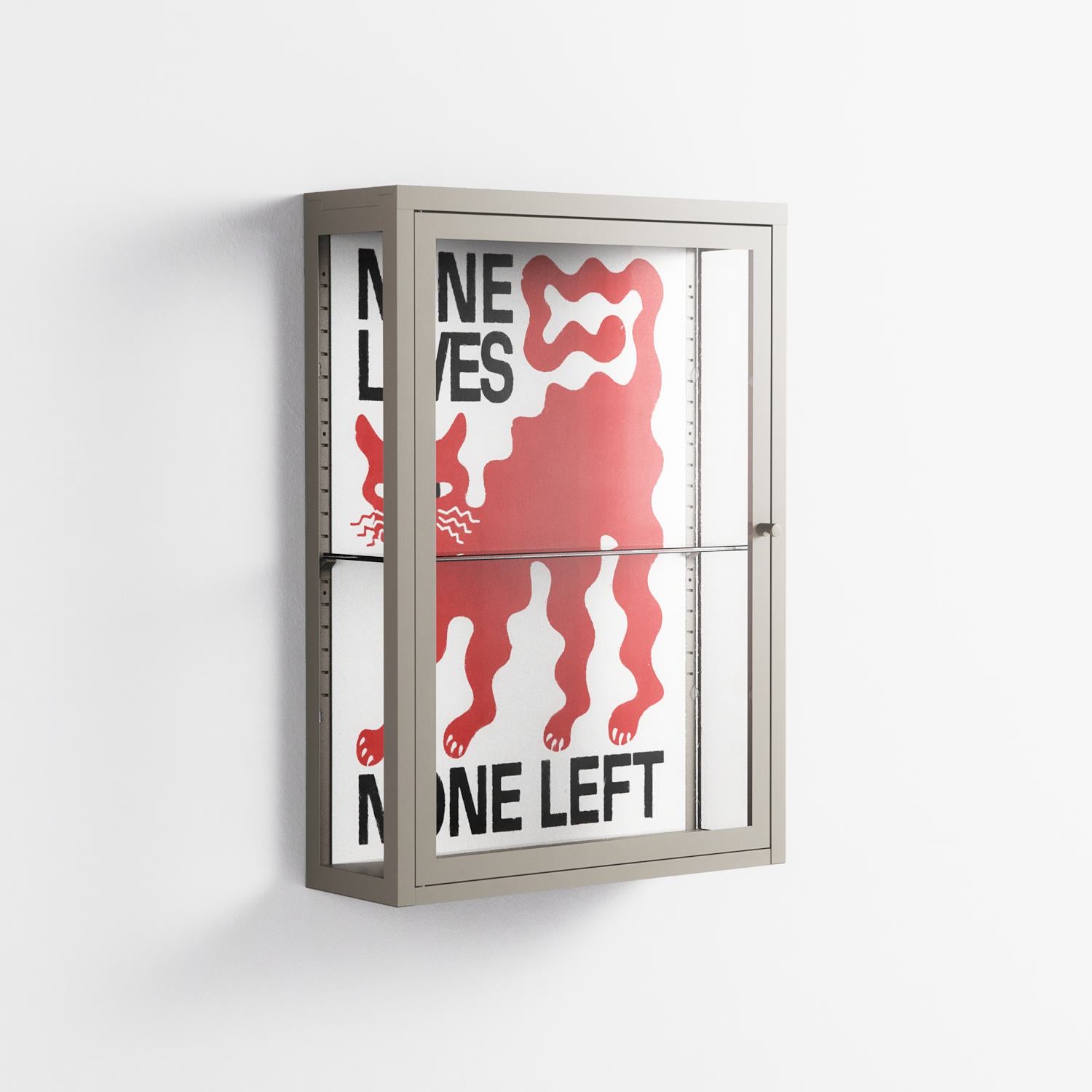 Nine Lives - Wall Cabinet - Alexander Khabbazi - Pebble - Clear glass