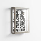 Hounds  - Wall Cabinet - Alexander Khabbazi - Pebble - Clear glass