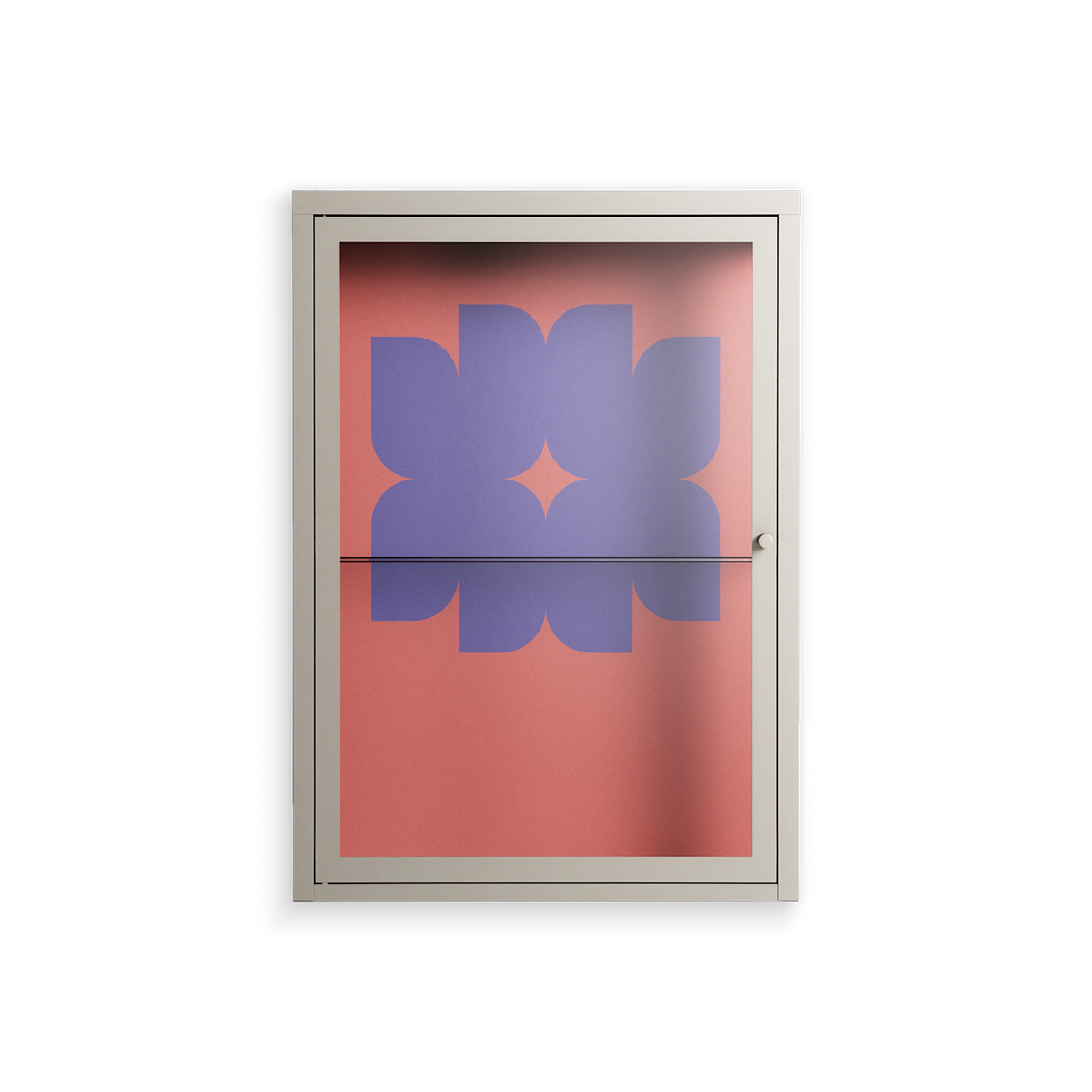 Stella - Wall Cabinet - Linus Lohoff - Pebble - Clear glass