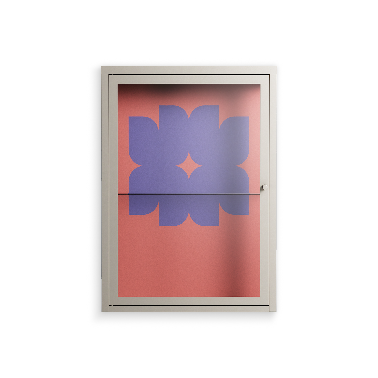 Stella - Wall Cabinet - Linus Lohoff - Pebble - Clear glass