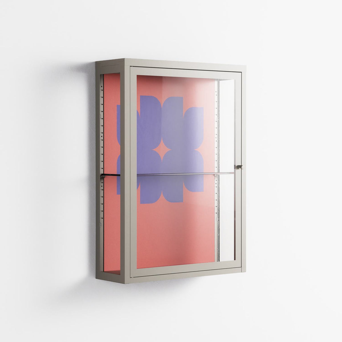 Stella - Wall Cabinet - Linus Lohoff - Pebble - Clear glass