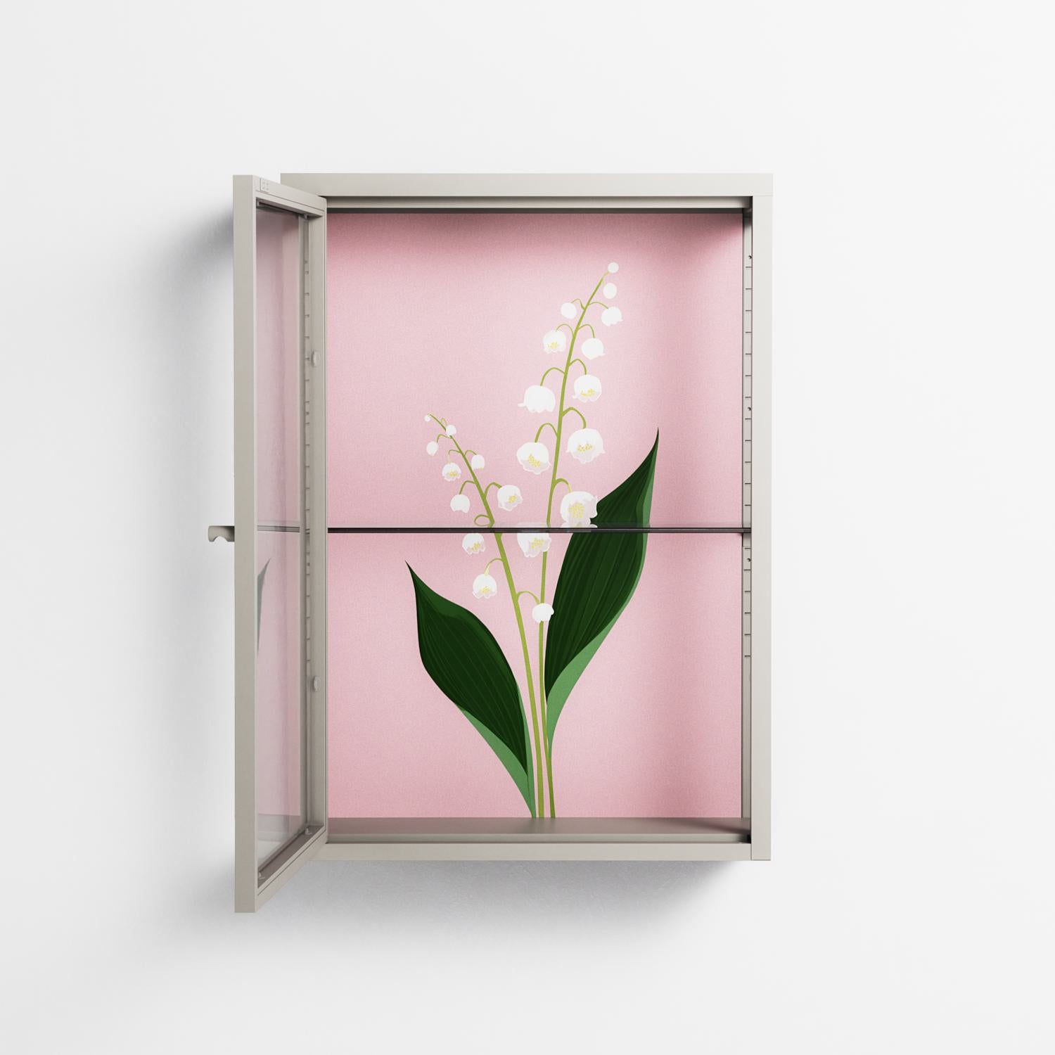 Kalas Konvalj - Wall Cabinet - Nur Rydberg - Pebble - Clear glass