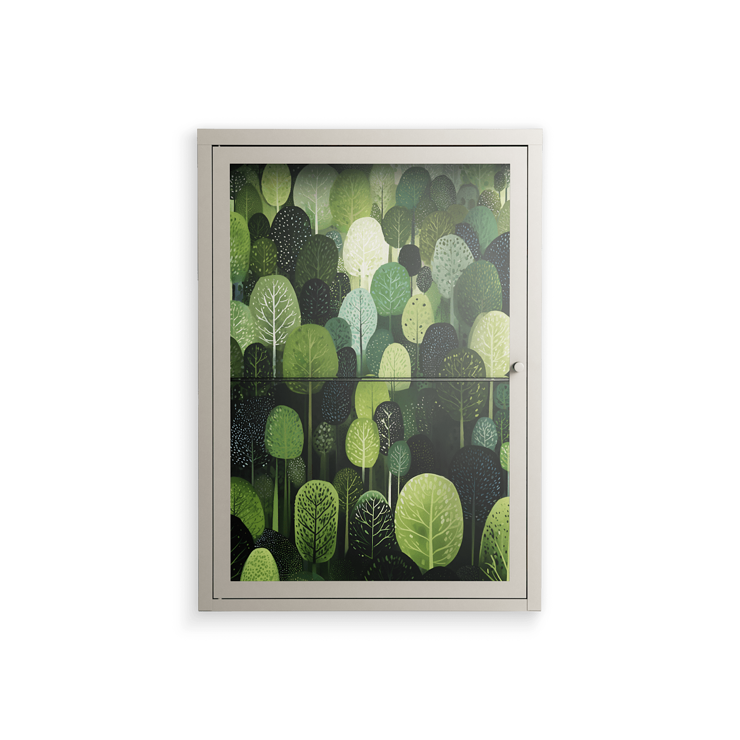 Tummetott - Wall Cabinet - Nur Rydberg - Pebble - Clear glass