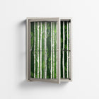 Björkskog - Wall Cabinet - Nur Rydberg - Pebble - Clear glass