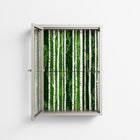 Björkskog - Wall Cabinet - Nur Rydberg - Pebble - Clear glass