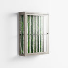 Björkskog - Wall Cabinet - Nur Rydberg - Pebble - Clear glass