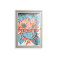 Big Orange Blooms 2 - Wall Cabinet - Katie O’Shea - Pebble - Clear glass