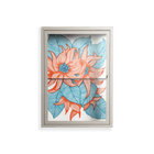 Big Orange Blooms 2 - Wall Cabinet - Katie O’Shea - Pebble - Clear glass