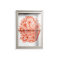 Orange Flowers 1 - Wall Cabinet - Katie O’Shea - Pebble - Clear glass