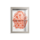 Orange Flowers 1 - Wall Cabinet - Katie O’Shea - Pebble - Clear glass