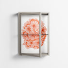 Orange Flowers 1 - Wall Cabinet - Katie O’Shea - Pebble - Clear glass