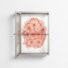 Orange Flowers 1 - Wall Cabinet - Katie O’Shea - Pebble - Clear glass