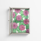 Pink Floras - Wall Cabinet - Katie O’Shea - Pebble - Clear glass