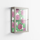 Pink Floras - Wall Cabinet - Katie O’Shea - Pebble - Clear glass