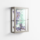 Tulips Purple - Wall Cabinet - Katie O’Shea - Pebble - Clear glass