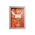 Drink And Cherries - Wall Cabinet - Raissa Oltmanns - Pebble - Clear glass