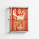 Drink And Cherries - Wall Cabinet - Raissa Oltmanns - Pebble - Clear glass