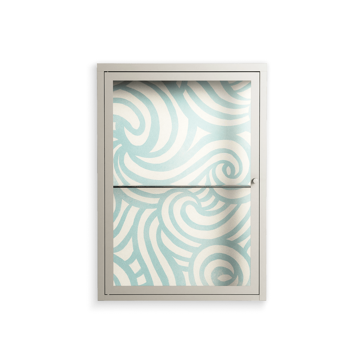 Epic Swirl - Wall Cabinet - Amy Suther - Pebble - Clear glass