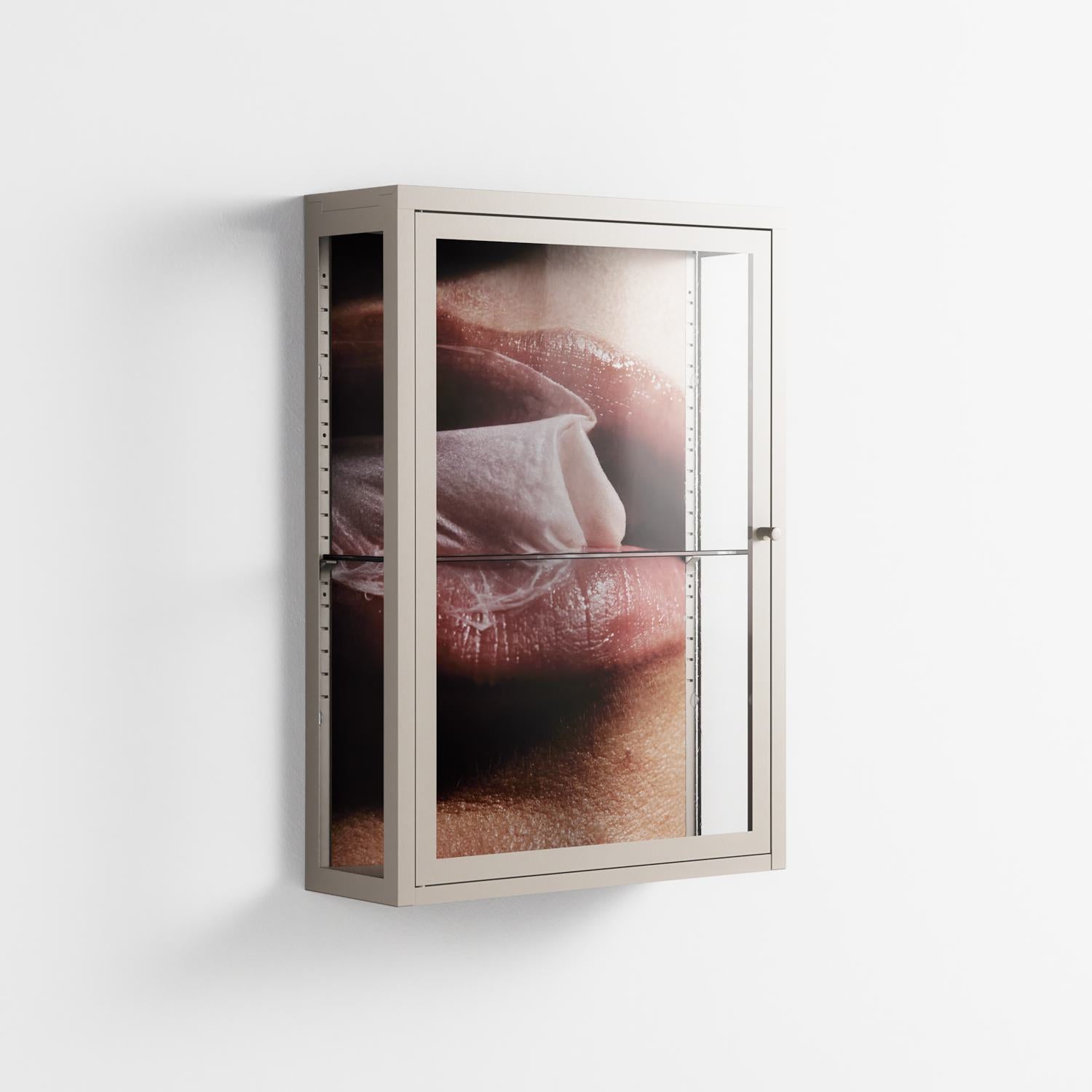 Blow - Wall Cabinet - Nadia Ryder - Pebble - Clear glass