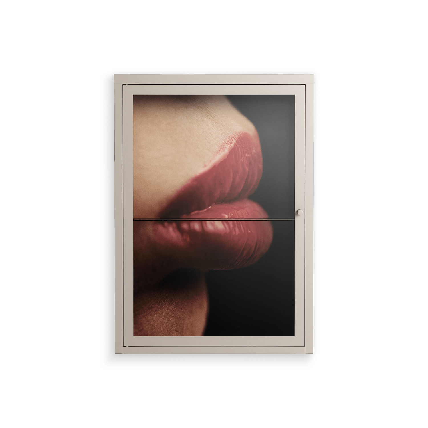 Red 4 - Wall Cabinet - Nadia Ryder - Pebble - Clear glass