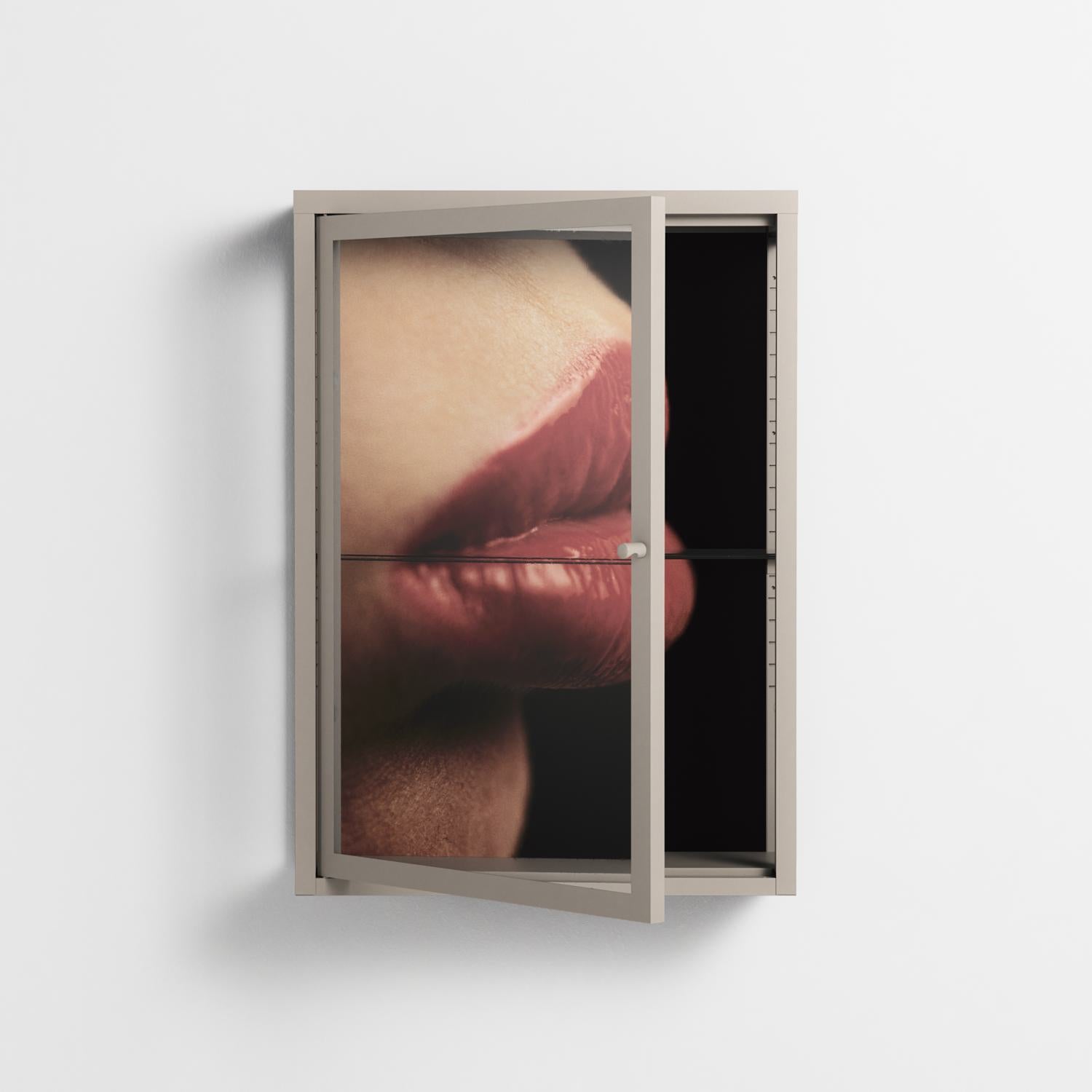 Red 4 - Wall Cabinet - Nadia Ryder - Pebble - Clear glass
