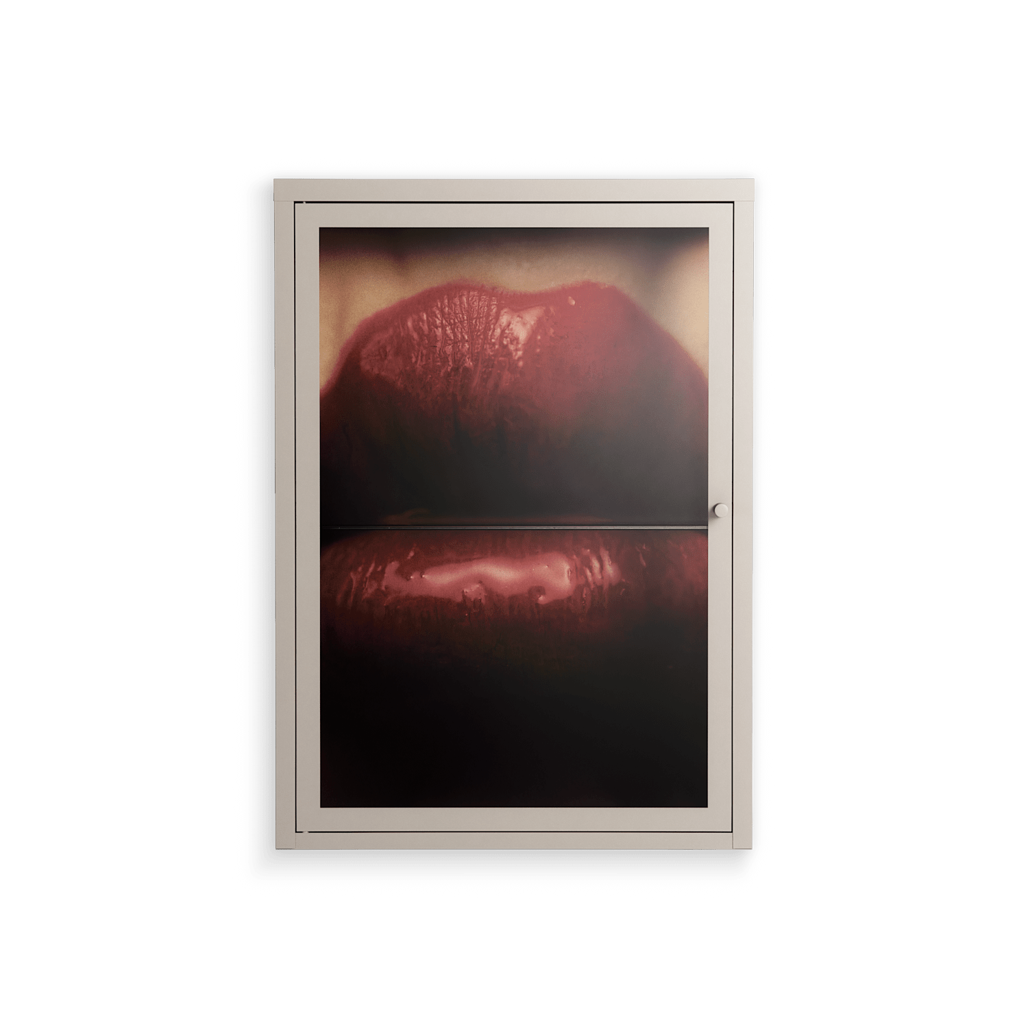 Red - Wall Cabinet - Nadia Ryder - Pebble - Clear glass