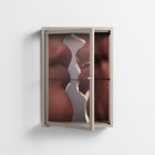 The Art Of Kissing 2 - Wall Cabinet - Nadia Ryder - Pebble - Clear glass
