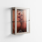 The Art Of Kissing - Wall Cabinet - Nadia Ryder - Pebble - Clear glass